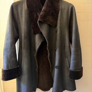 Elegant Black Belted Trench Coat